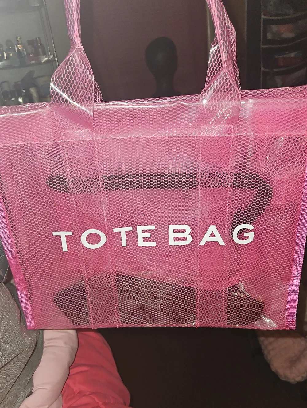 TOTE BAG Yellow Mesh Tote Bag - Unbranded